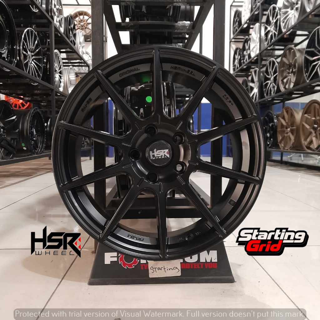 Velg Mobil HSR R17 Shinjuku jari jari buat Almaz, Rush, Xpander, Camry - Pelek Ring 17