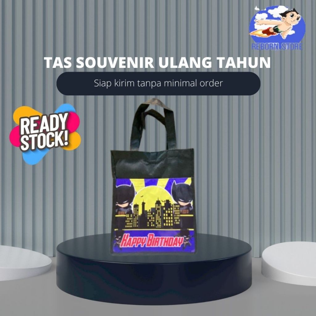

Rebond Ready Stock Goodiebag/ Tas Souvenir Ulang Tahun Anak/ Tas Ultah Anak Custom