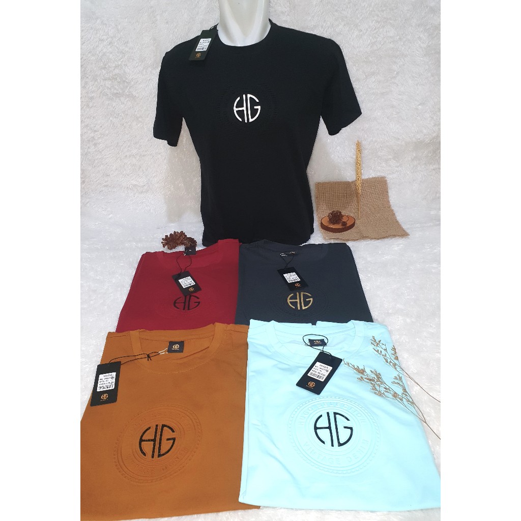 KAOS OBLONG PRIA HUGO SELECTION ORIGINAL  CORAK TIMBUL 244227295