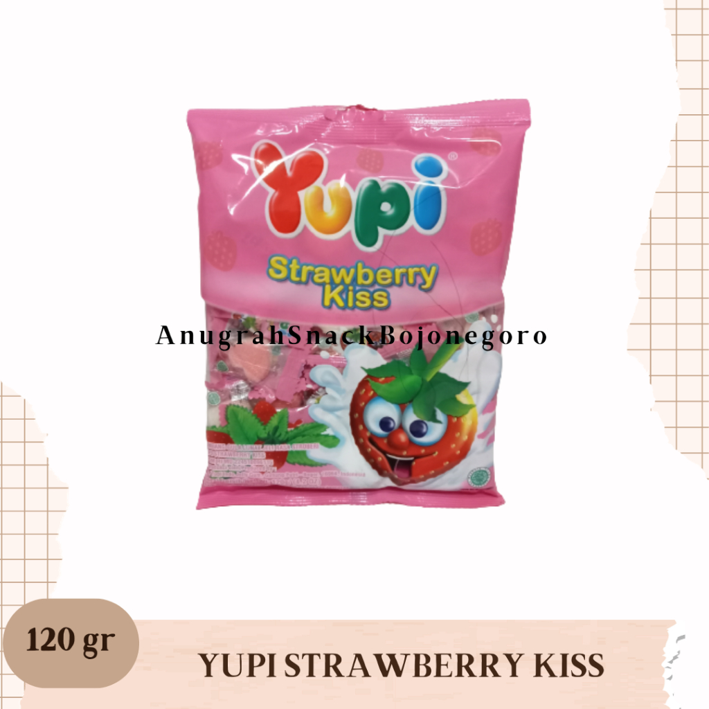 

Permen Yupi Strawberry Kiss / Mango Kiss 120gr