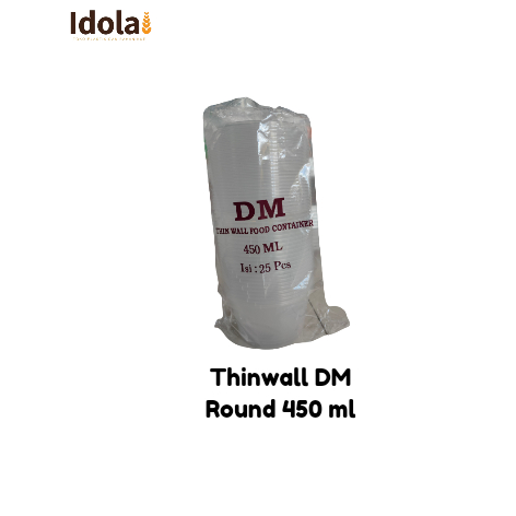 DM Thinwall  Round 450 ml 1 Pack 25 pcs