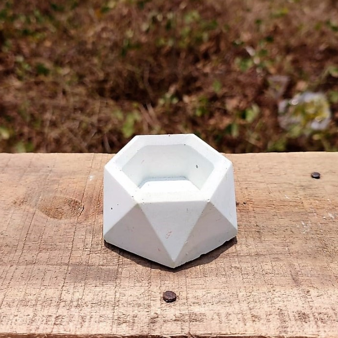 Pot Semen Mini Hexagonal Segi enam /Pot kaktus / Pot Sukulen /souvenir hexagonal