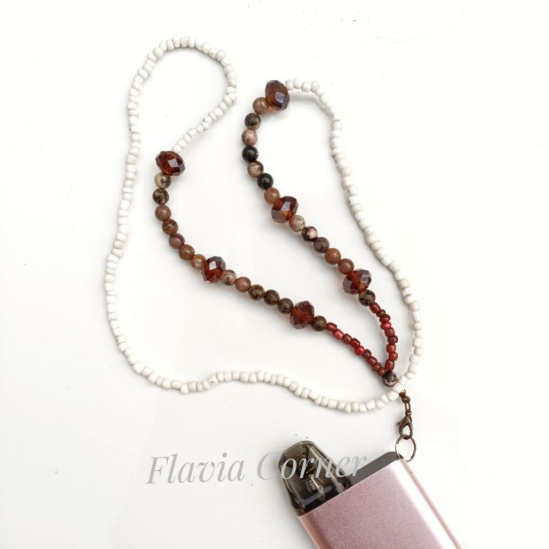 

Lanyard Strap / Kalung Manik-Manik / Gantungan Flashdisk / Beads Strap / Kalung Pod