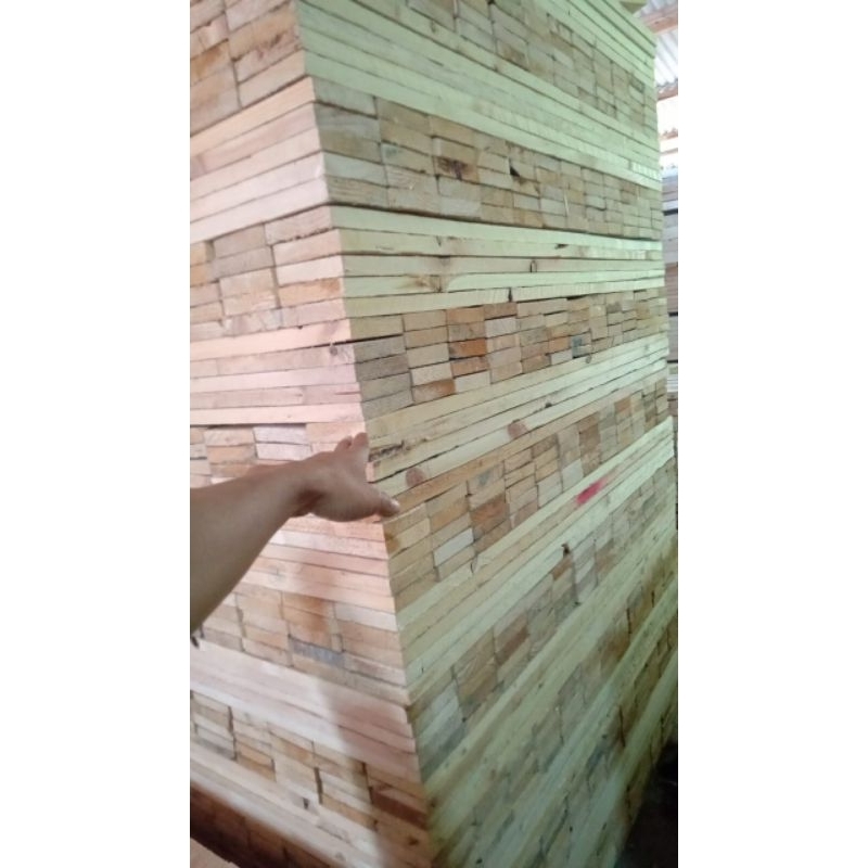 papan kayu jati Belanda 100x9x1,5 140pcs amplas