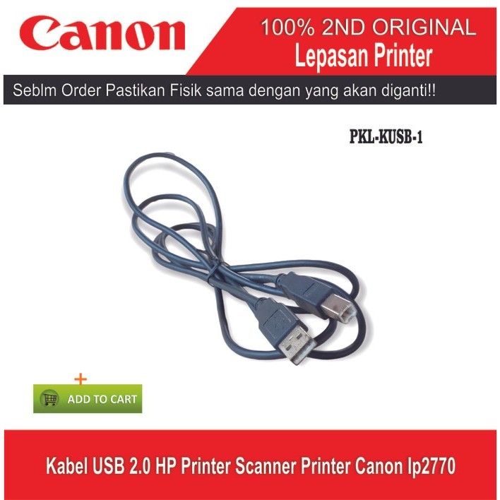 ET71 KUSB-CAN-1 Kabel USB 2.0 HP Printer Scanner Printer Canon IP2770