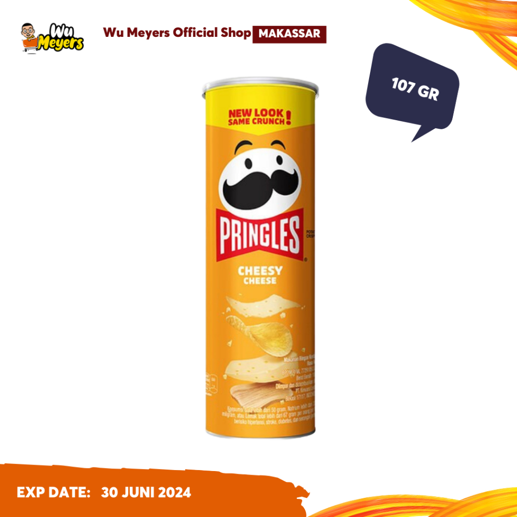 

Pringles Cheesy Cheese Snack Keripik Kentang 107 gr - WuMeyers Makassar