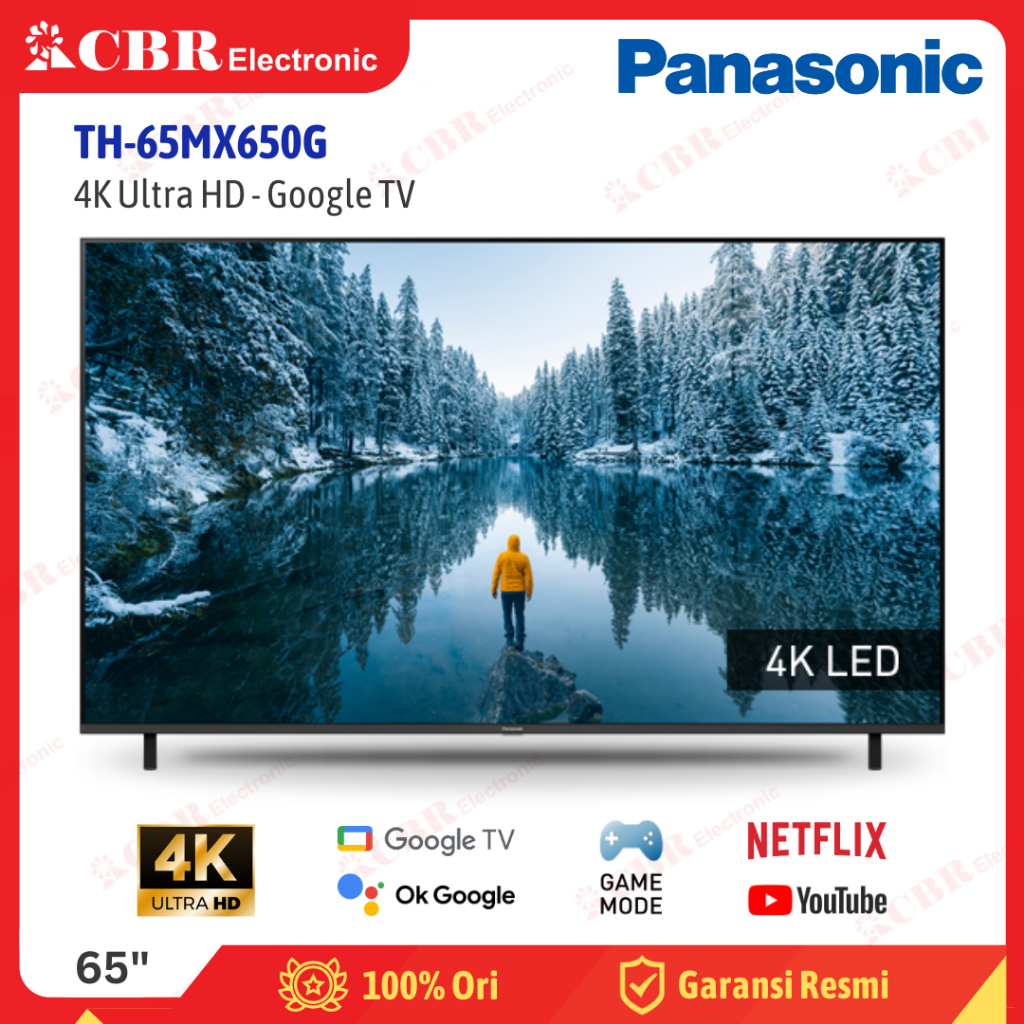 TV Panasonic 65 Inch LED 65MX650G (4K UHD-Google TV)