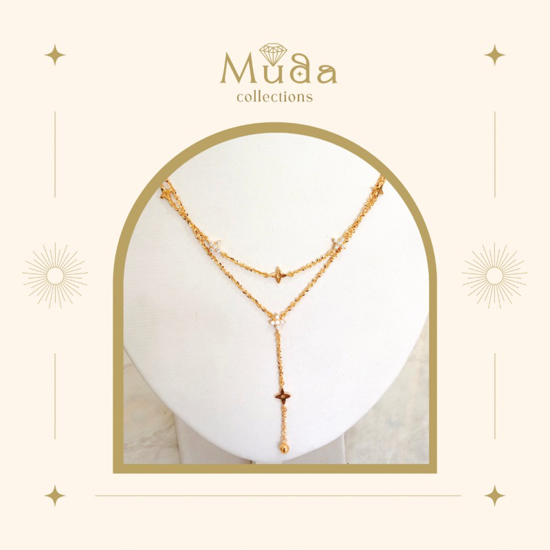 Kalung Emas Dewasa Layer Simple Koye Kadar 375/8k