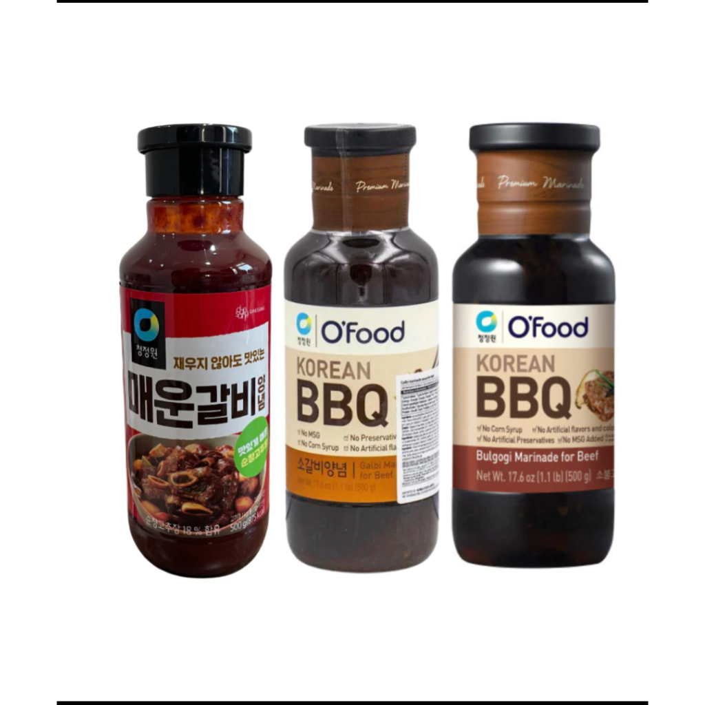 

￼Daesang Chung Jung One Korean Beef Galbi Bulgogi Spicy Marinade Sauce / Saus Marinasi Daging Korea 500g