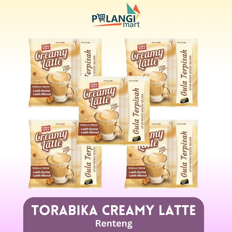 

KOPI TORABIKA CREAMY LATTE RENTENG ISI 10X25 GR