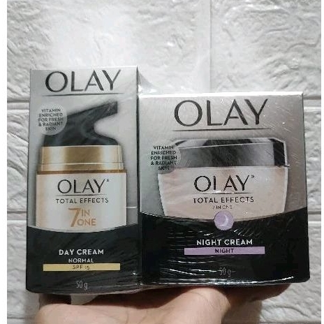 PROMO‼‼ cream malam dan pagi merk OLAY 50gr+50gr