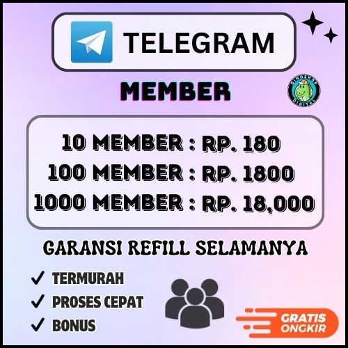 TERMURAH Tambah Member Group/Channel Telegram | Anggota Channel Telegram | Member Grup Tele