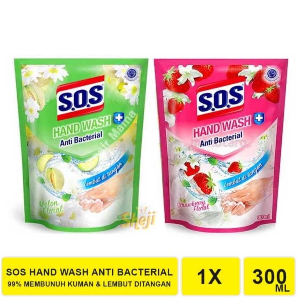 SOS Hand Wash Sabun Cuci Tangan Refill 300ml