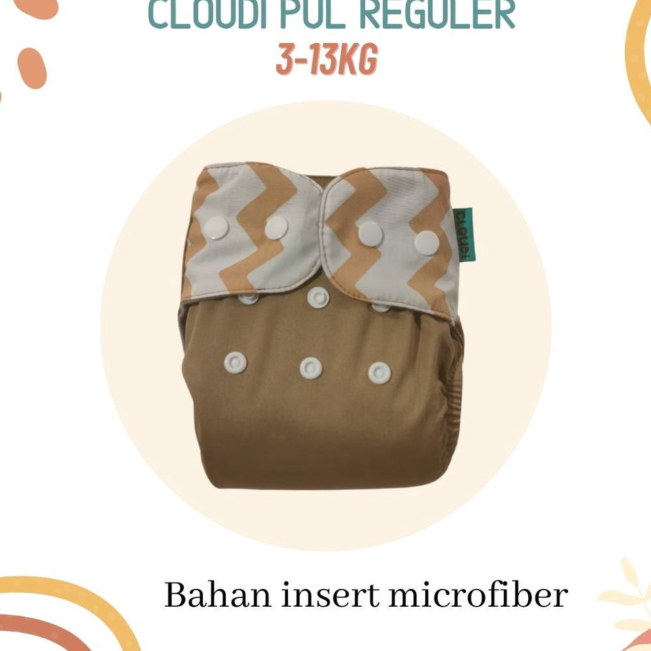 Big Sale Cloudy Reguler Popok Kain Bayi Cuci Ulang Clodi Bayi Pocket Cloudi PUL Polos