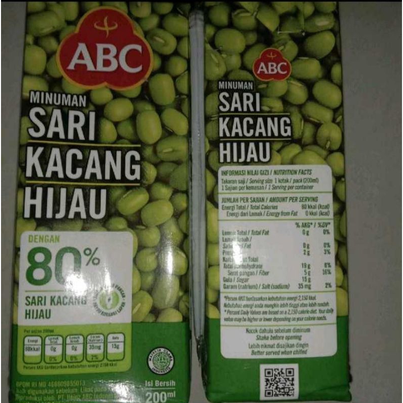 

Abc Sari Kacang Hijau 200Ml, Abc Sari Kacang Hijau 250Ml