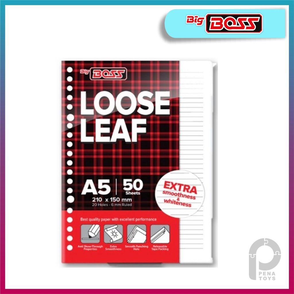 

Loose Leaf Big Boss A5 50 Garis