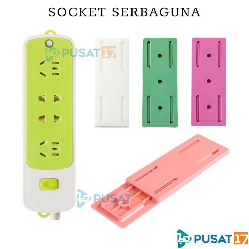 HOLDER STOP KONTAK COLOKAN LISTRIK TEMPEL DINDING / FIXATOR SOCKET STOP KONTAK / HOLDER GANTUNGAN RE