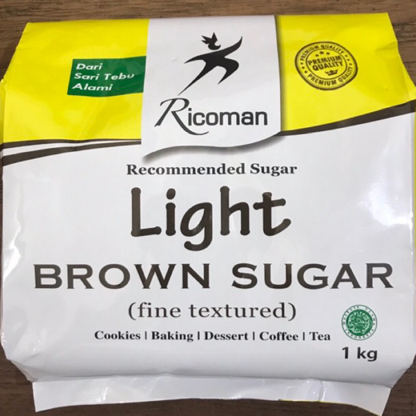 

Murah Banget Light Brown Sugar Ricoman 1kg