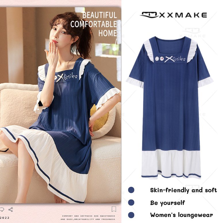 HOT SALE XXMake  Daster Dres Wanita /Baju Daster Pendek  /Rumahan Homewear  /Baju Tidur Import Dewas