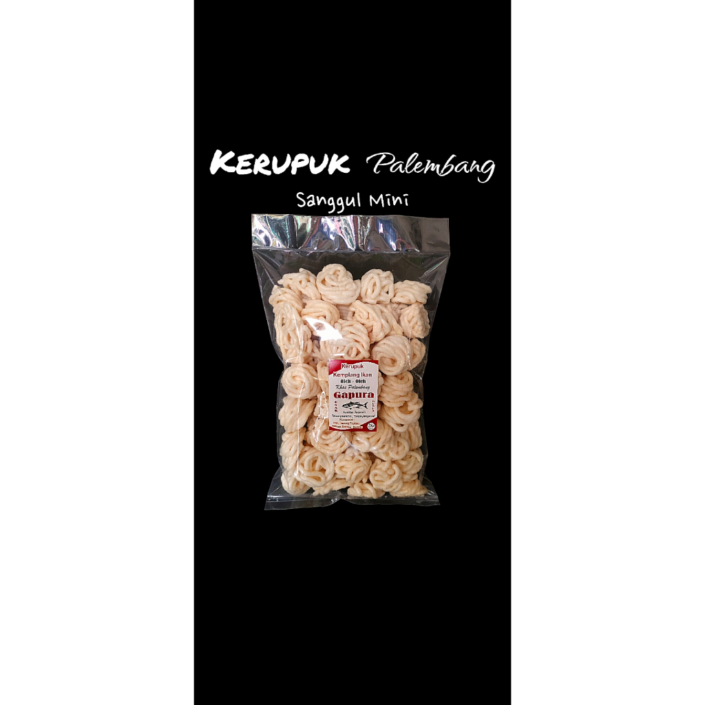 

KERUPUK KEMPLANG SANGGUL SUPER Ukuran Mini , IKAN TENGGIRI !!! 250 gram