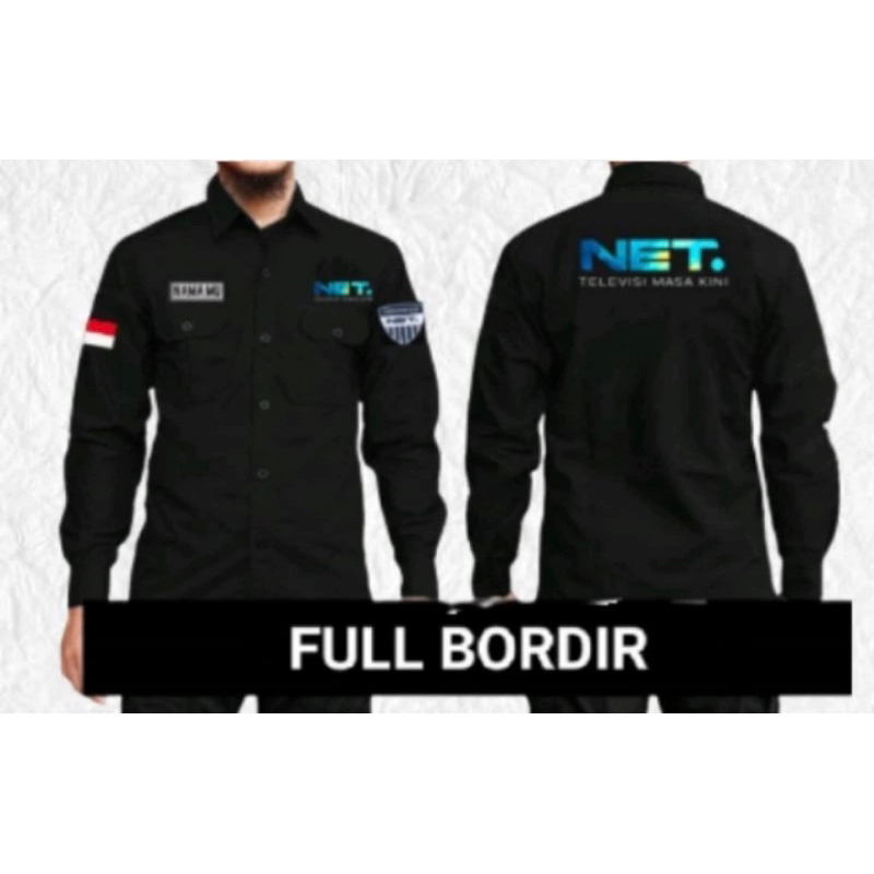 Kemeja Bordir Kemeja NET TV Baju NET TV