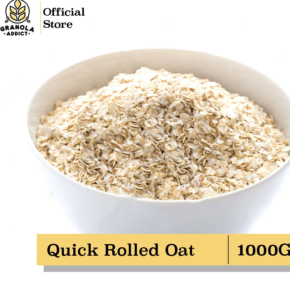 

☌➜✥ Granola Addict - Quick Rolled Oat / Gandum Instant 1KG