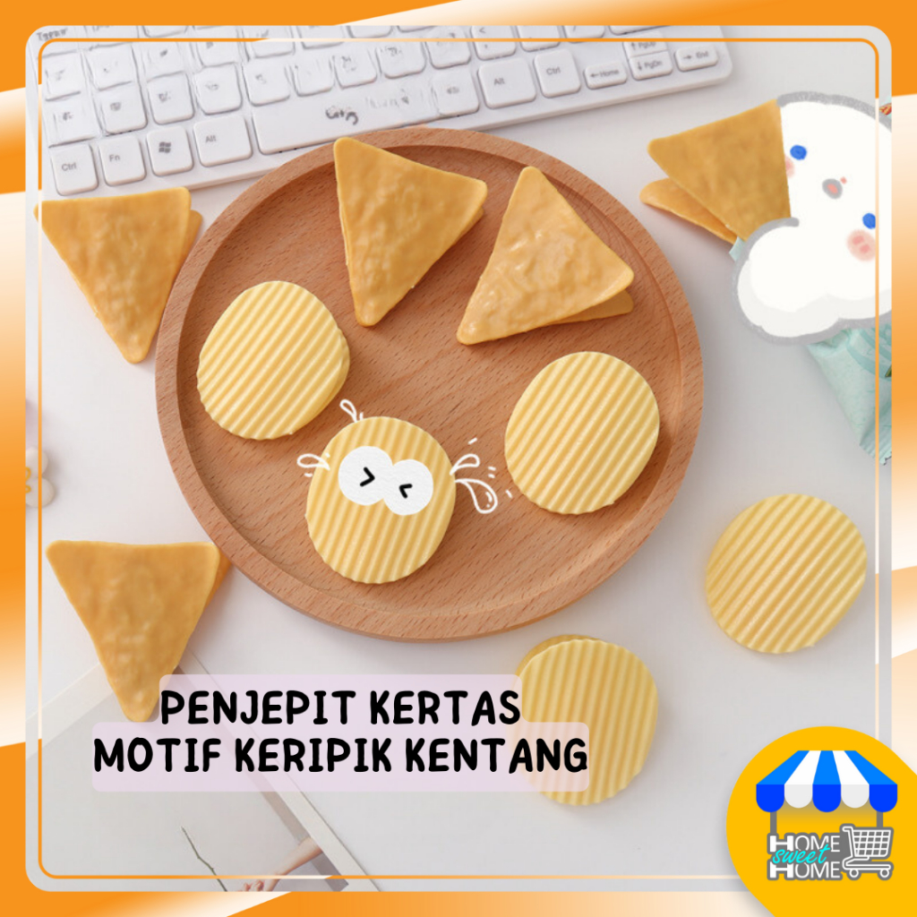 

Paper Clip Penjepit Kertas Motif Lucu Potato Chips Kualitas Import Unik Murah