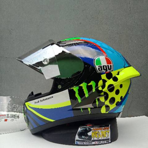 HELM KYT FALCON REPAINT WINTER TEST PAKET GANTENG VISOR SMOKE SB BT