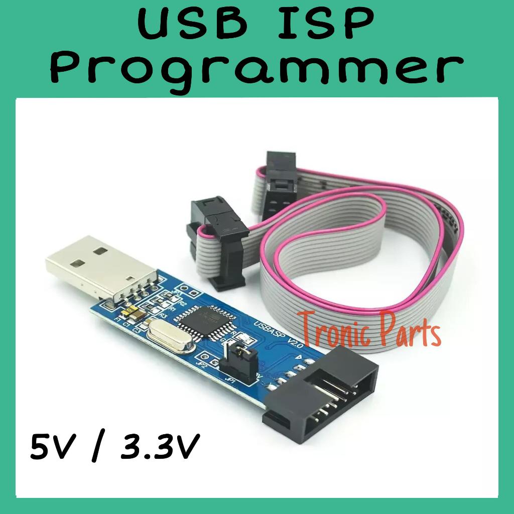 USB ASP ISP USB Programmer Downloader For AVR ATMEL V2.0 USB ASP