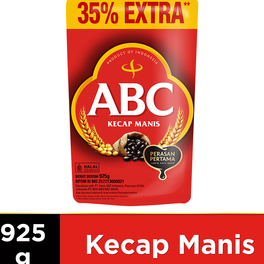 

Kirim Langsung ABC Kecap Manis 925 gr (700ML + 225ML/ 35%)