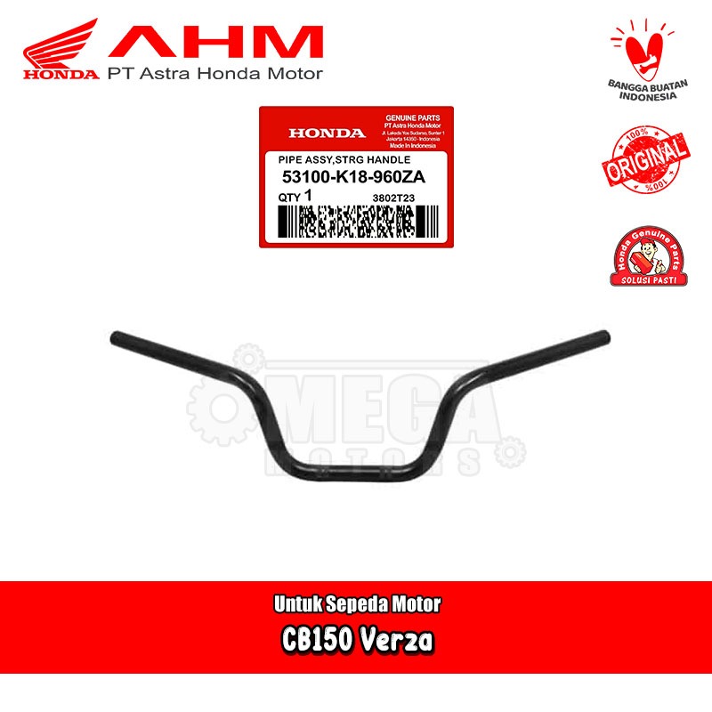 Stang Stir Pipe Comp Streering Handle Honda CB 150 Verza AHM 53100-K18-960ZA