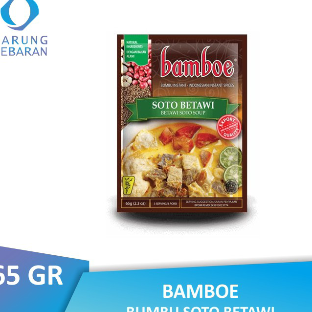 

Harga Promo Bamboe Bumbu Soto Betawi 65 GR