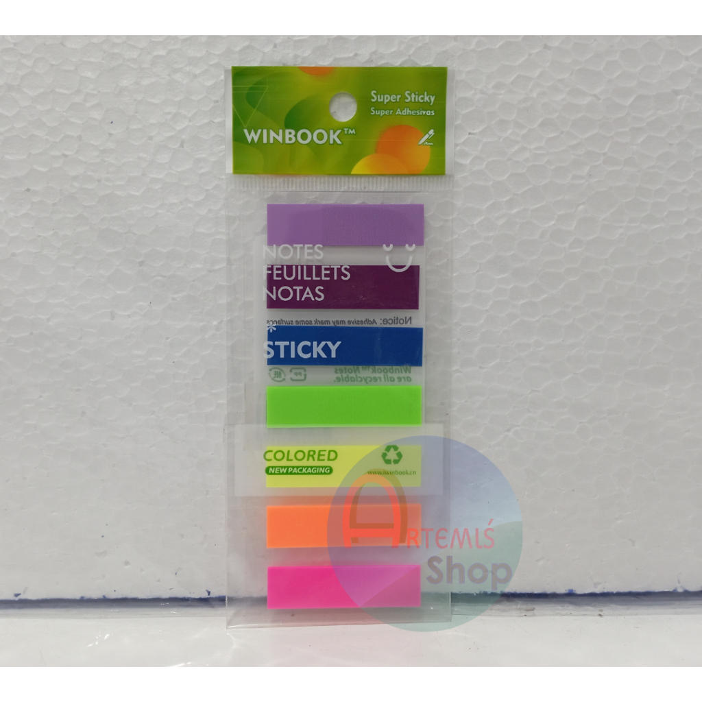 

Sticky Notes / Bookmark WINBOOK Y-161 Warna Transparan 7 Warna