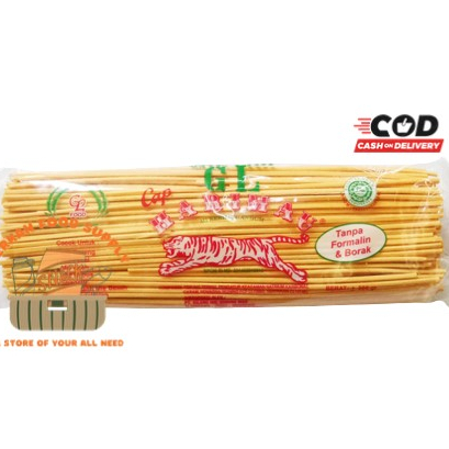 

Paling Popular Mie Lidi 500 gram Cap Harimau Putih / Kuning / Mi Gomak