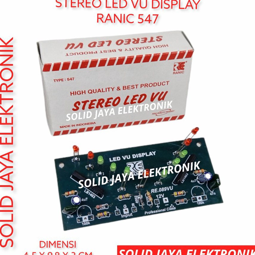 ❤[PROMO ⚡ALE]❤ LAMPU LED VU STEREO DISPLAY KIT 11 LAMPU LED VU STEREO AUDIO AMPLI AMPLIFIER RANIC 54
