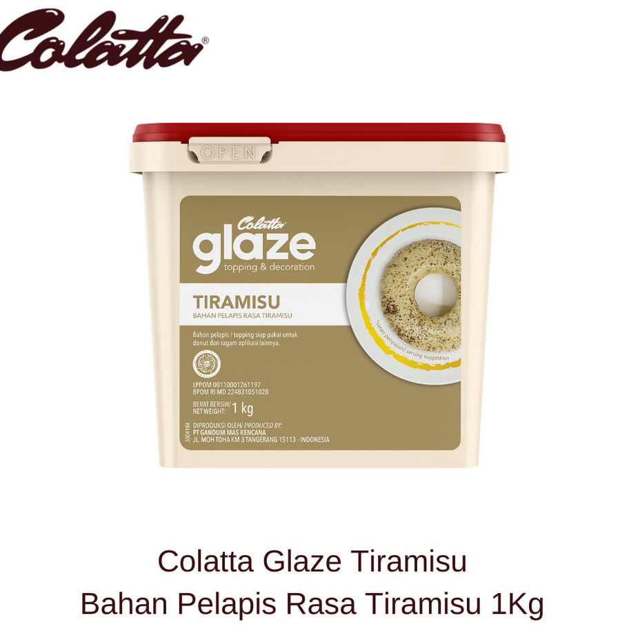 

→➘✹ Colatta Glaze Tiramisu - Bahan Pelapis Rasa Tiramisu 1Kg Dijual Murah