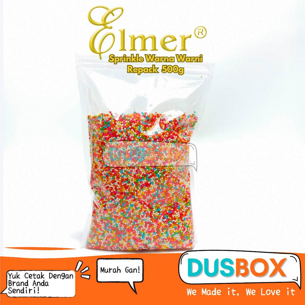 

Elmel Springkle / Toping Springkle Elmer / Springkle Warna Warni Repack 500g / Springkle Elmer Toping Springkle Elmer Warna Warni