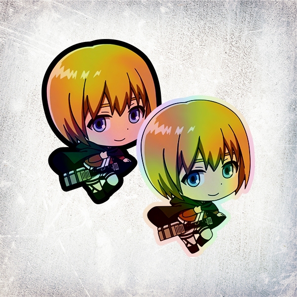 

STICKER HOLOGRAM ANIME CHIBI ARMIN ATTACK ON TITAN (SHINGEKI NO KYOJIN)