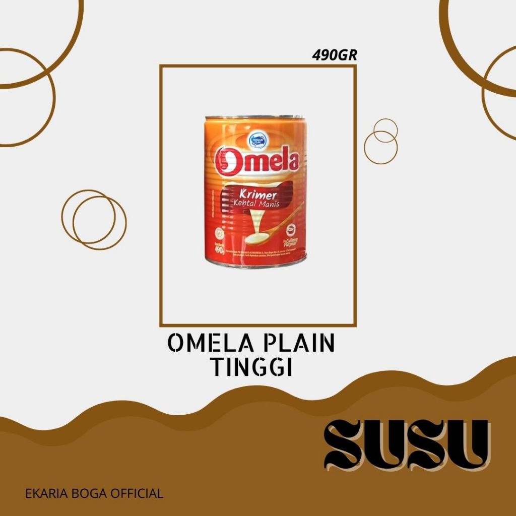 

HARGA GROSIR 1 KARTON | SUSU | OMELA PLAIN TINGGI 490GR (1KARTON)
