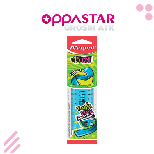 

Penggaris Maped Twist Flex 15 cm Lentur Anti Patah 279110