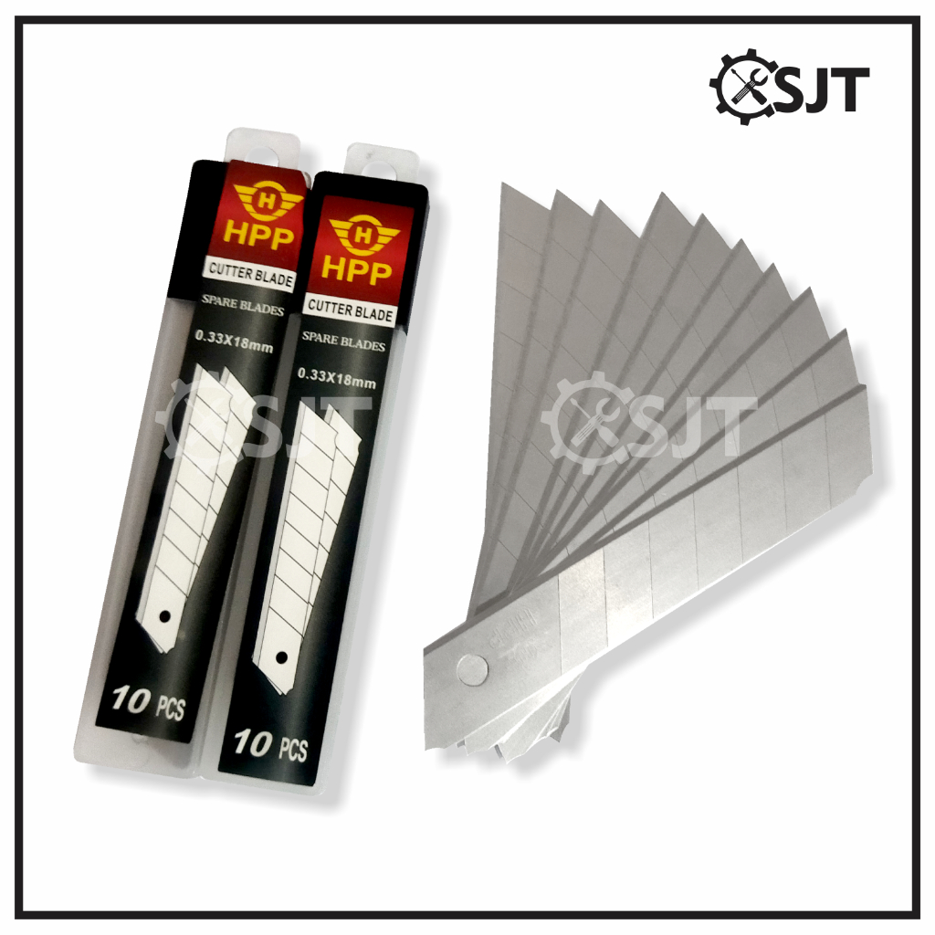 

SJT - HPP Refill Cutter Besar 10 PCS Mata Cutter Berkualitas Isi Mata Pisau Kater