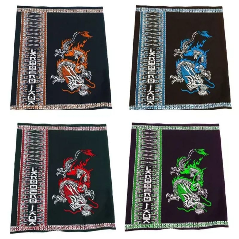 Sarung Santri Naga Hijau / Sarung Goyor Naga / Sarung Batik Pria Wanita Dewasa