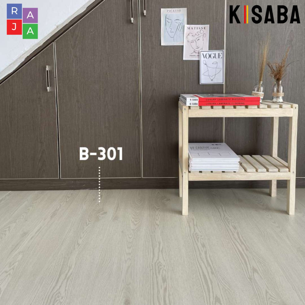 Vinyl Flooring Plank Kisaba / Vinyl Lantai Lembaran Tebal 3mm / Vinyl Plank Motif Kayu