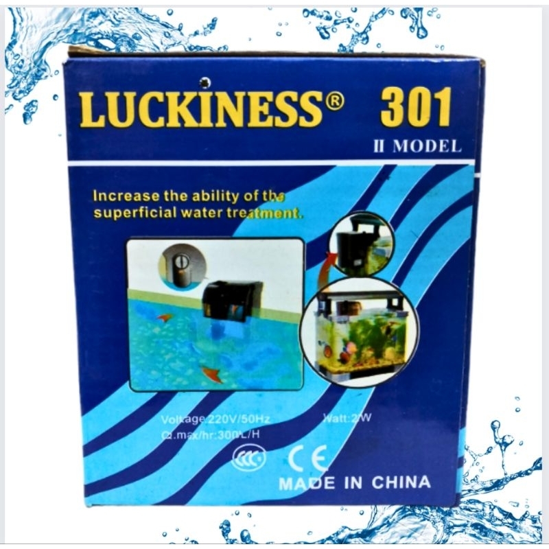 POMPA AQUARIUM AQUASCAPE HANGING FILTER LUCKINESS 301