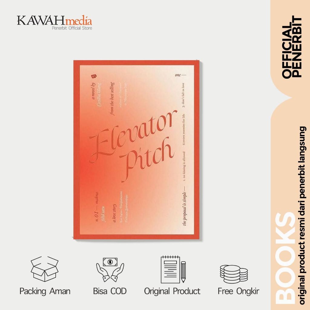 Buku Novel Elevator Pitch Bukune Cecillia Wang