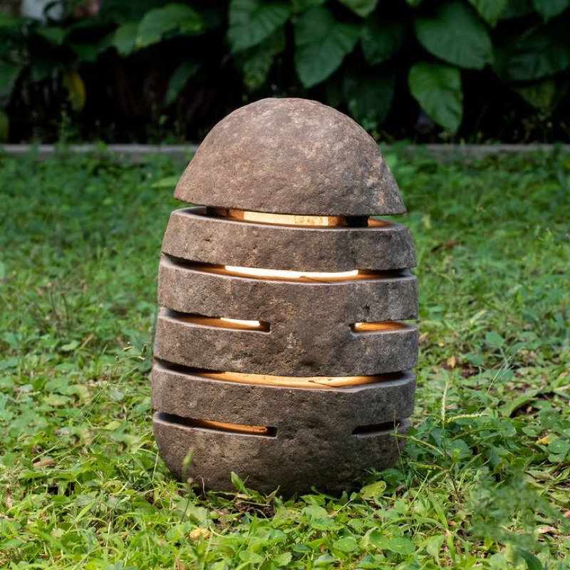 Kap lampu riverstone/lampu taman/lampu hias taman