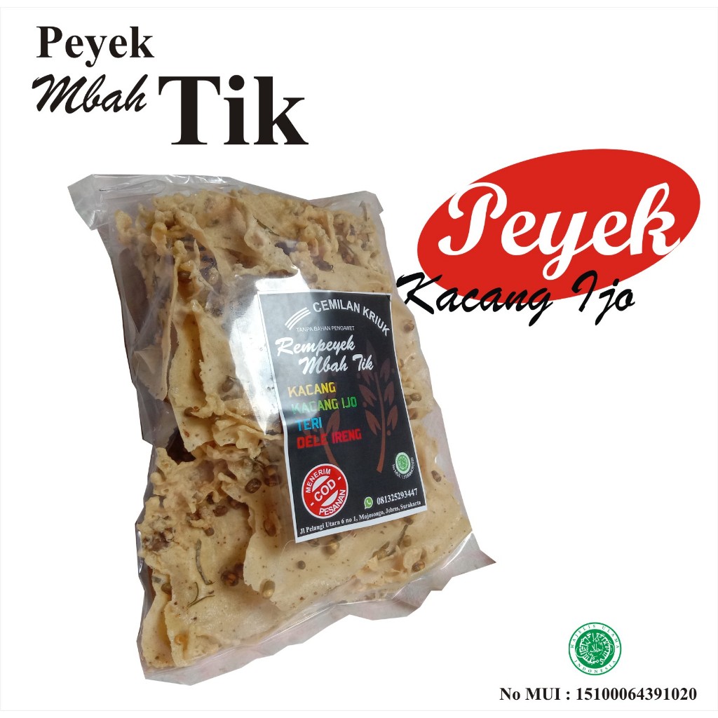 

Peyek kacang ijo Renyah Khas Indonesia