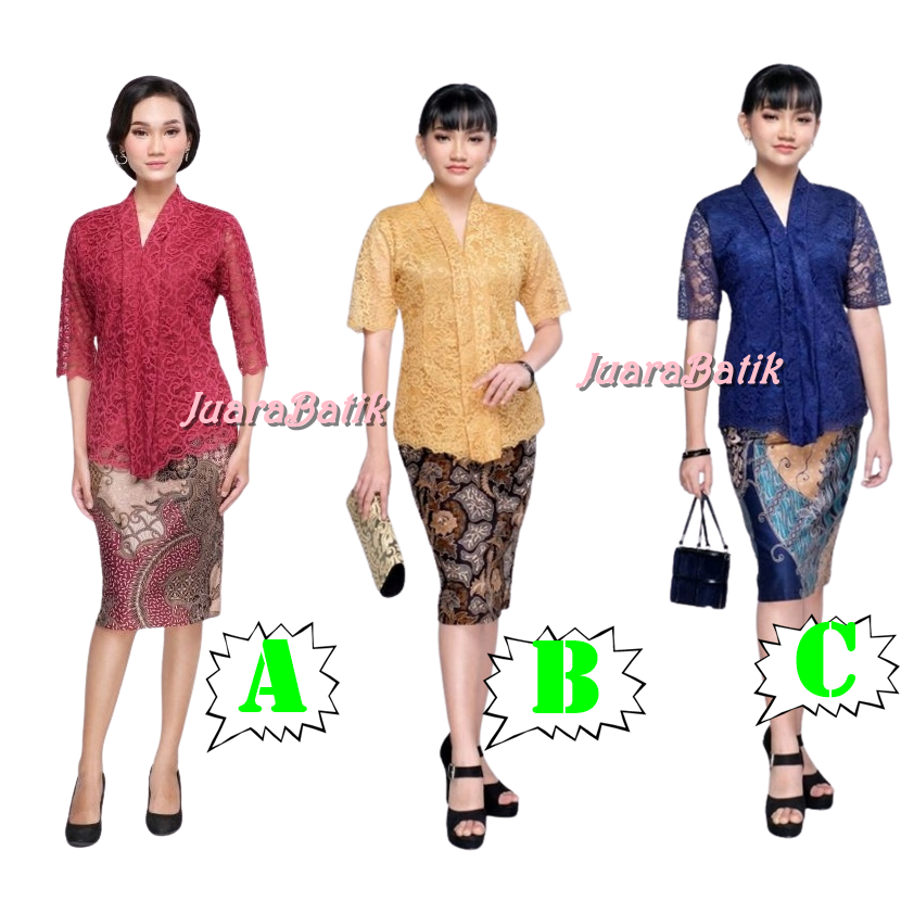 SETELAN ROK & BLUS BATIK BIGSIZE SERAGAM ROK & BLUS