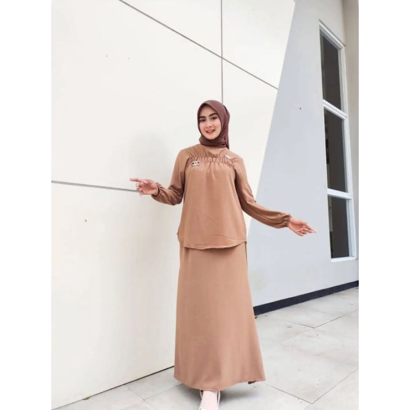 SET ROK CRINKLE AIRFLOW PREMIUM | SETELAN ROK CRINKLE | SET ROK KEKINIAN | SET ROK TERBARU | SETELAN