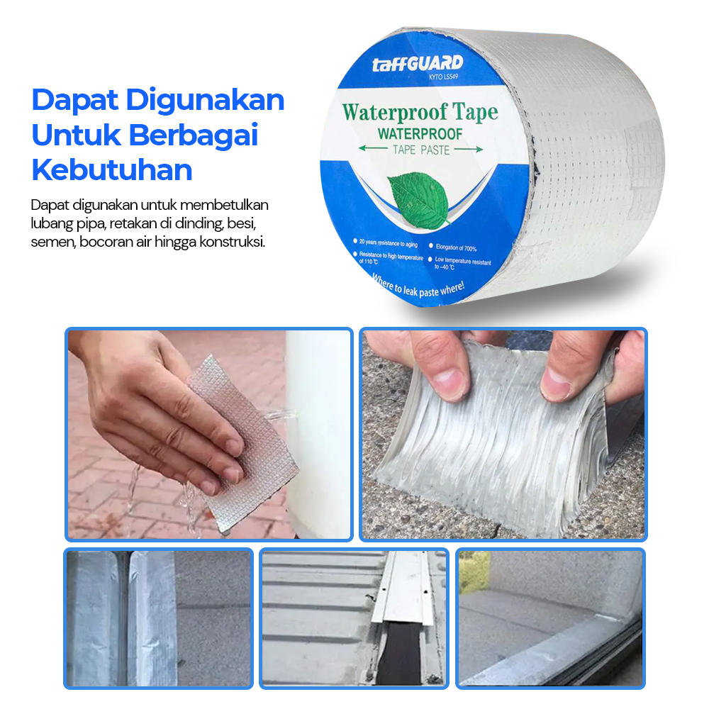 Lakban Anti bocor Aluminium Foil Waterproof Lakban Anti Bocor Tahan Air NP